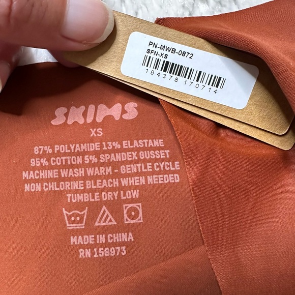 NWT Skims Naked Seamless Mid Waist Brief in Saffron Women’s XS - Picture 5 of 5